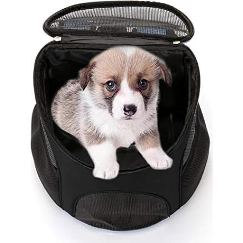 Mochila Transportadora para Perros YINGJEE Negra 32.77cm