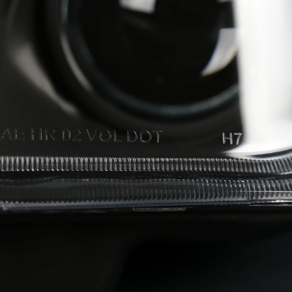 Faros Proyector Negro Spec-D Tuning para Chevy Corvette C5 1997-2004