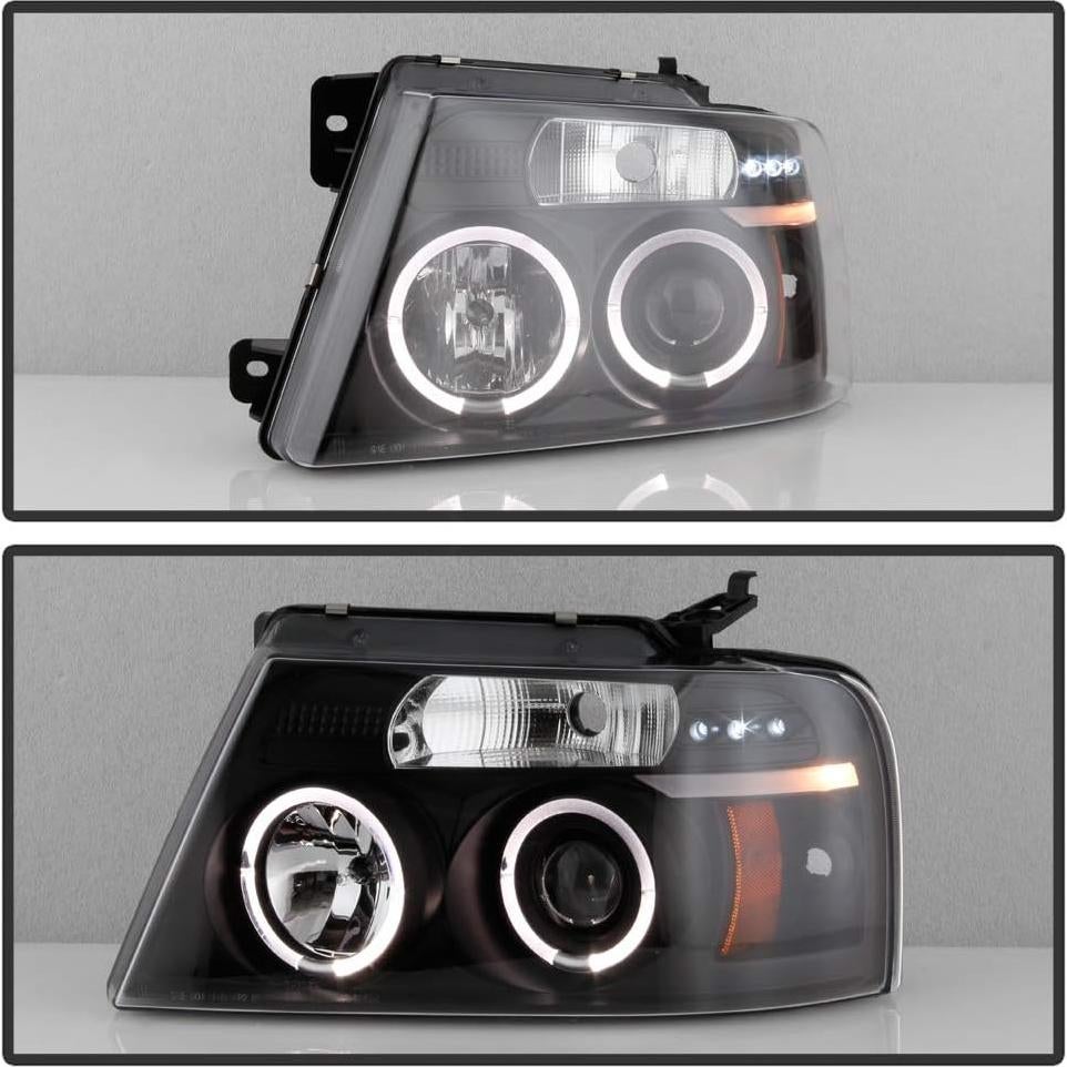 Faros Proyector ACANII para Ford F150 2004-2008 con LED Halo