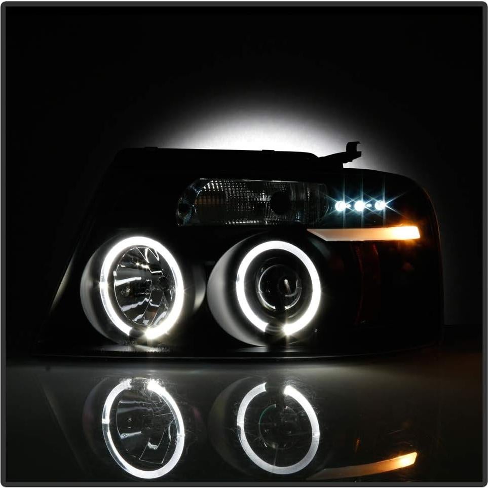 Faros Proyector ACANII para Ford F150 2004-2008 con LED Halo