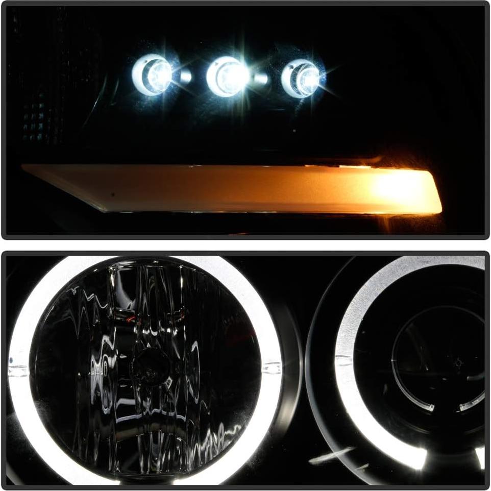Faros Proyector ACANII para Ford F150 2004-2008 con LED Halo