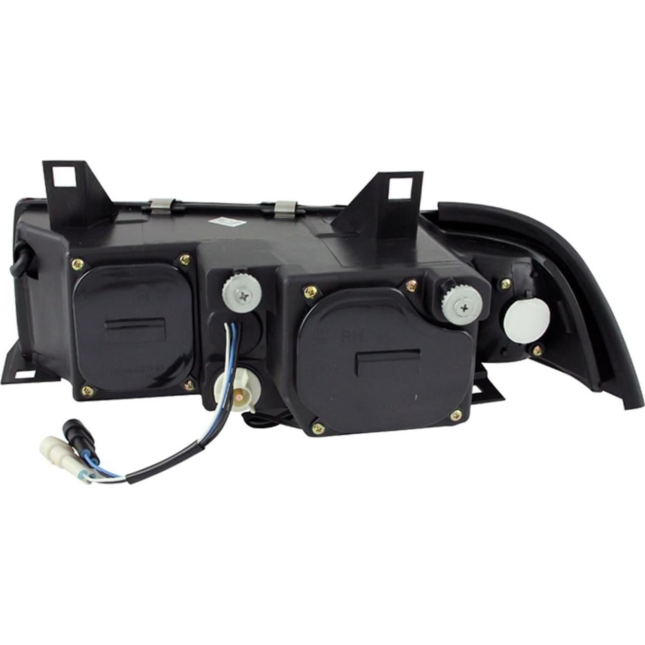 Faros Proyector Halo AnzoUSA 121325 para BMW E36 - Negro