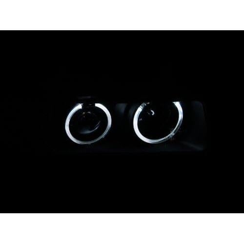 Faros Proyector Halo AnzoUSA 121325 para BMW E36 - Negro
