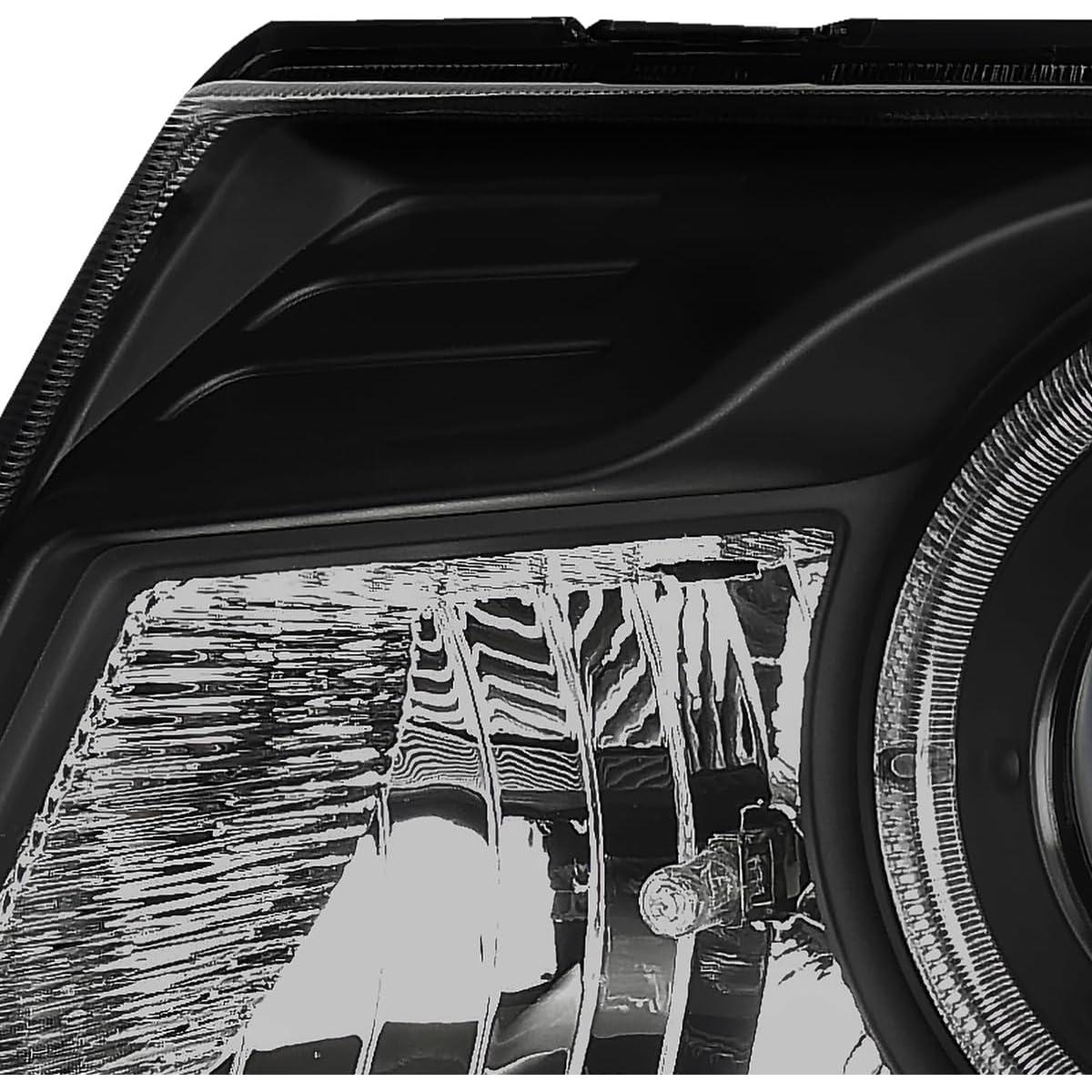 Faros Proyector Halo SPEC-D TUNING Negros para Ford Ranger 98-00