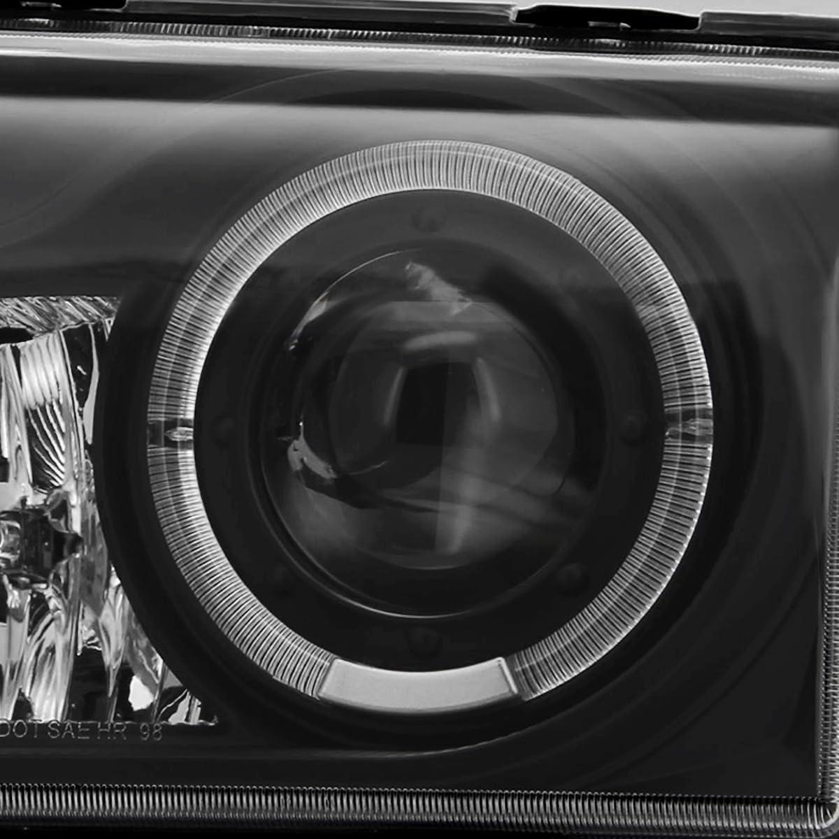 Faros Proyector Halo SPEC-D TUNING Negros para Ford Ranger 98-00