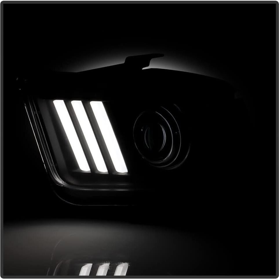 Faros Proyector LED ACANII para Ford Mustang 2005-2009 Negro
