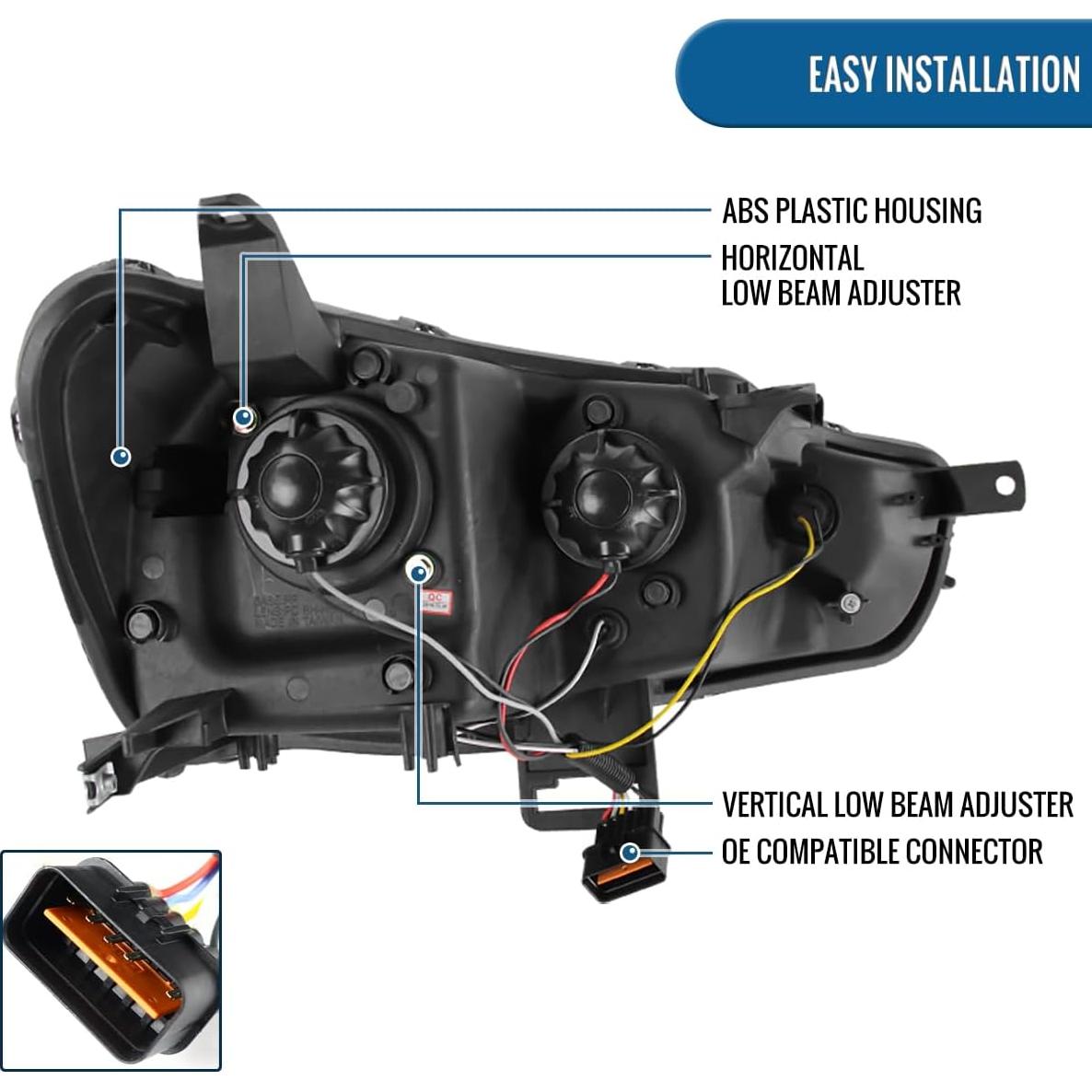 Faros LED Ronnin para Mitsubishi Lancer Evo X 2008-2017