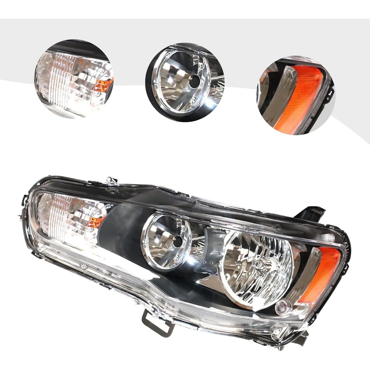 Faros Halógenos LYNICESHOP para Mitsubishi Lancer EVO 2008-2017