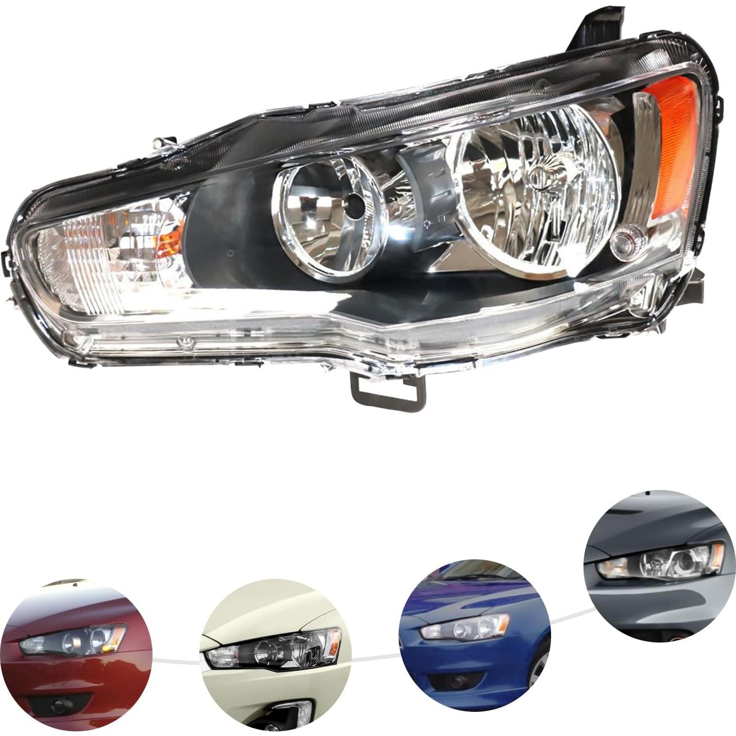 Faros Halógenos LYNICESHOP para Mitsubishi Lancer EVO 2008-2017