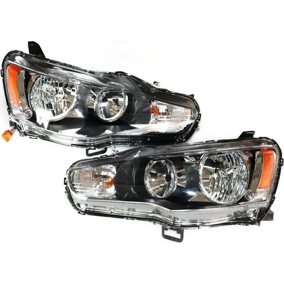 Conjunto de Faros Halógenos Mitsubishi Lancer EVO 2008-2017