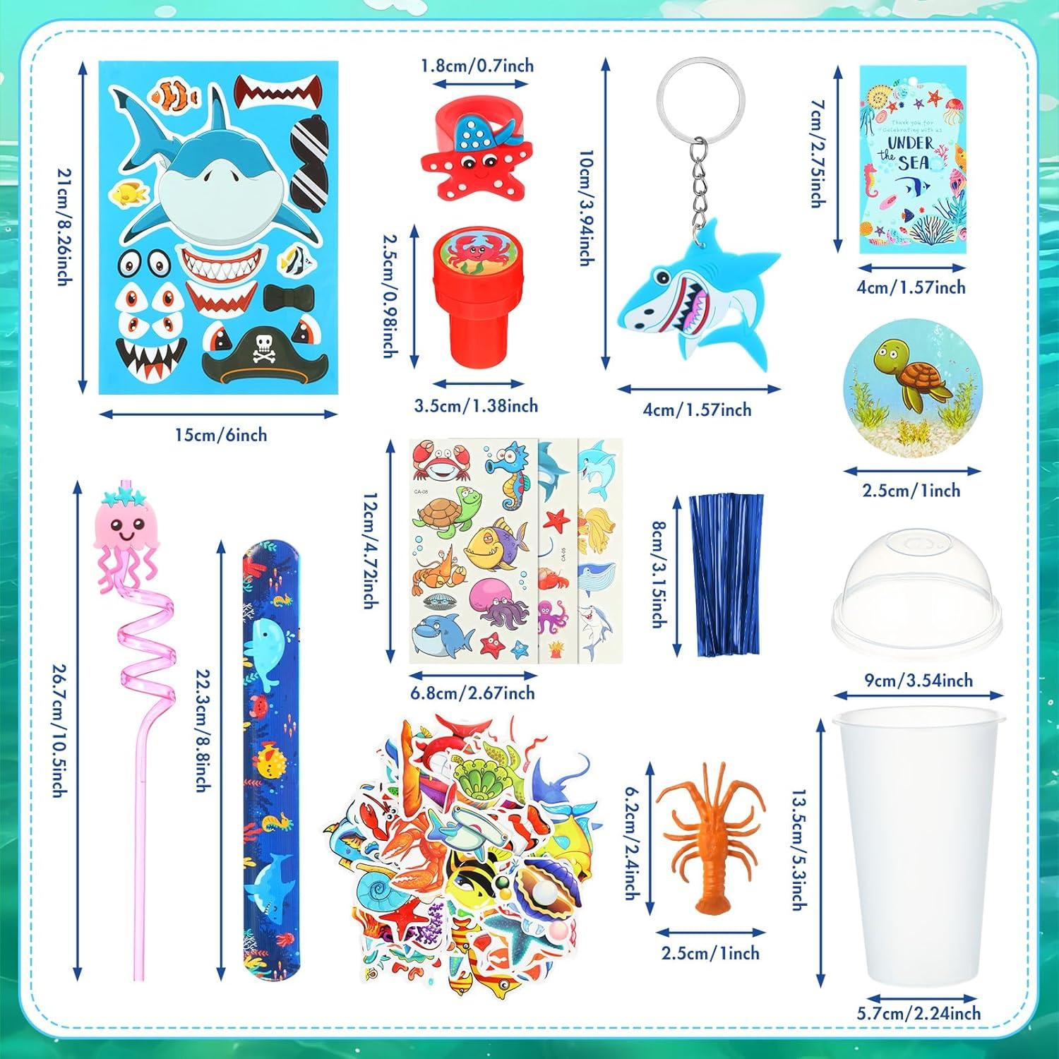 Conjunto de Fiesta Oceánica Poen 212 Piezas para Cumpleaños