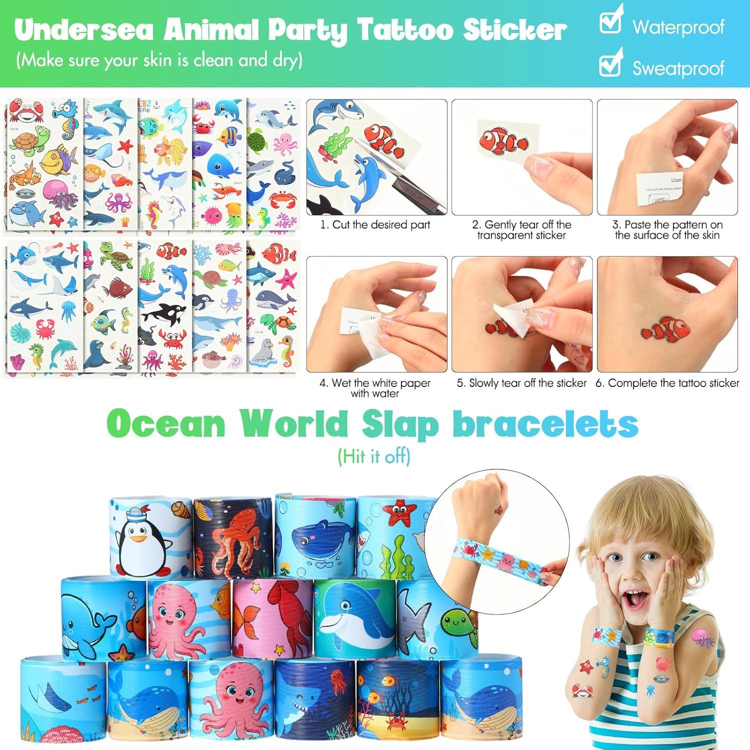 Conjunto de Fiesta Oceánica Poen 212 Piezas para Cumpleaños