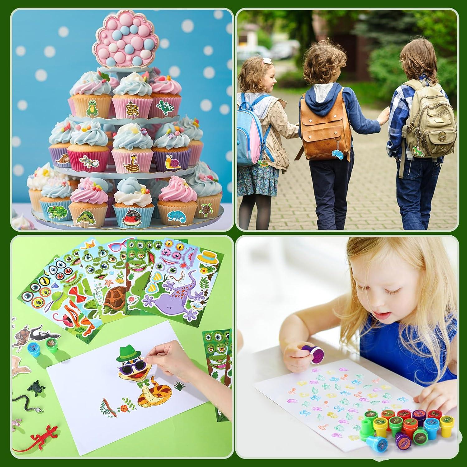 Conjunto de Fiesta Reptiles Poen 212 Piezas Diversión