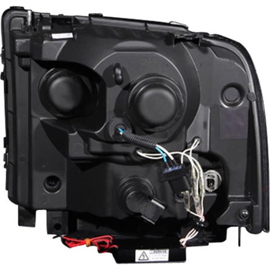 Faros Proyectores ANZO USA 111117 para Ford Negros con Halos
