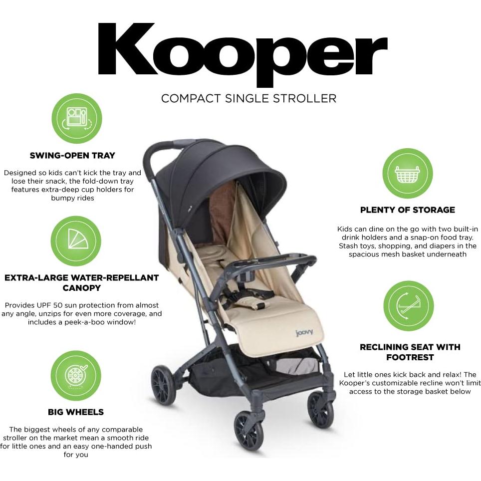 Carrito de Bebé Joovy Kooper Ligero con Bandeja Abatible