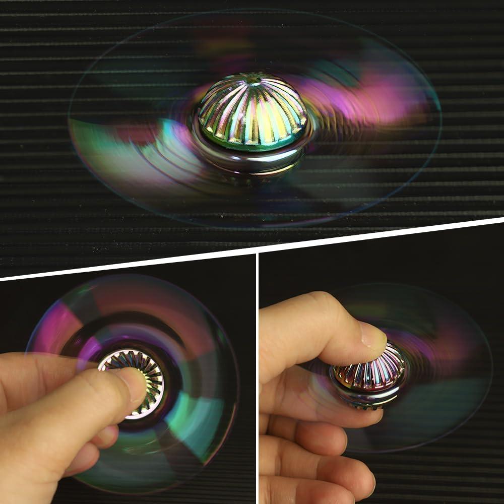 Spinner Fidget Arcoíris LNCOJOLM Alivio de Estrés 15cm