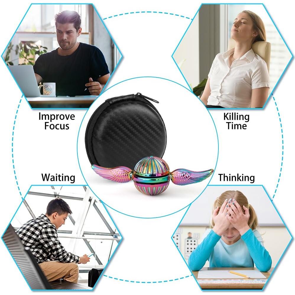 Spinner Fidget Arcoíris LNCOJOLM Alivio de Estrés 15cm