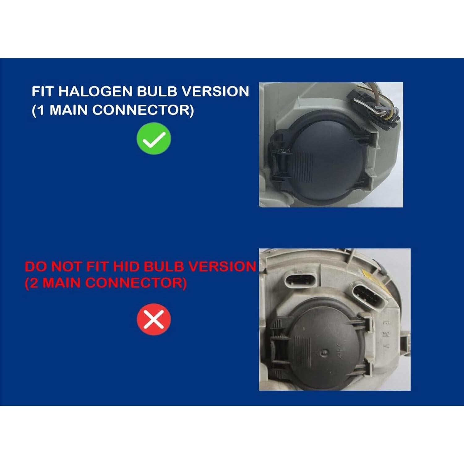 Conjunto de Faros Proyector Negro SPPC para Mercedes-Benz W203