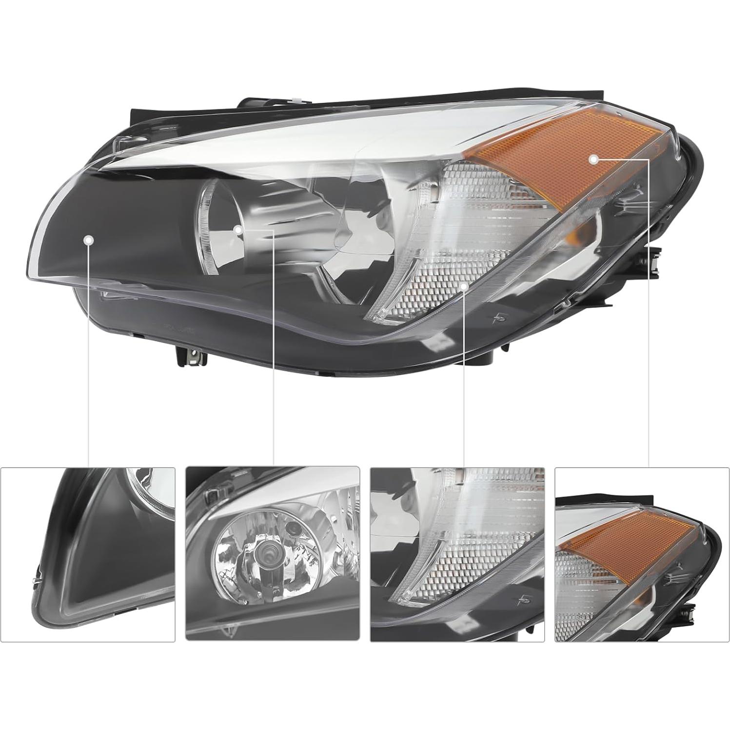 Faros Halógenos Frontales BMW X1 2013-2015 Lado Izquierdo