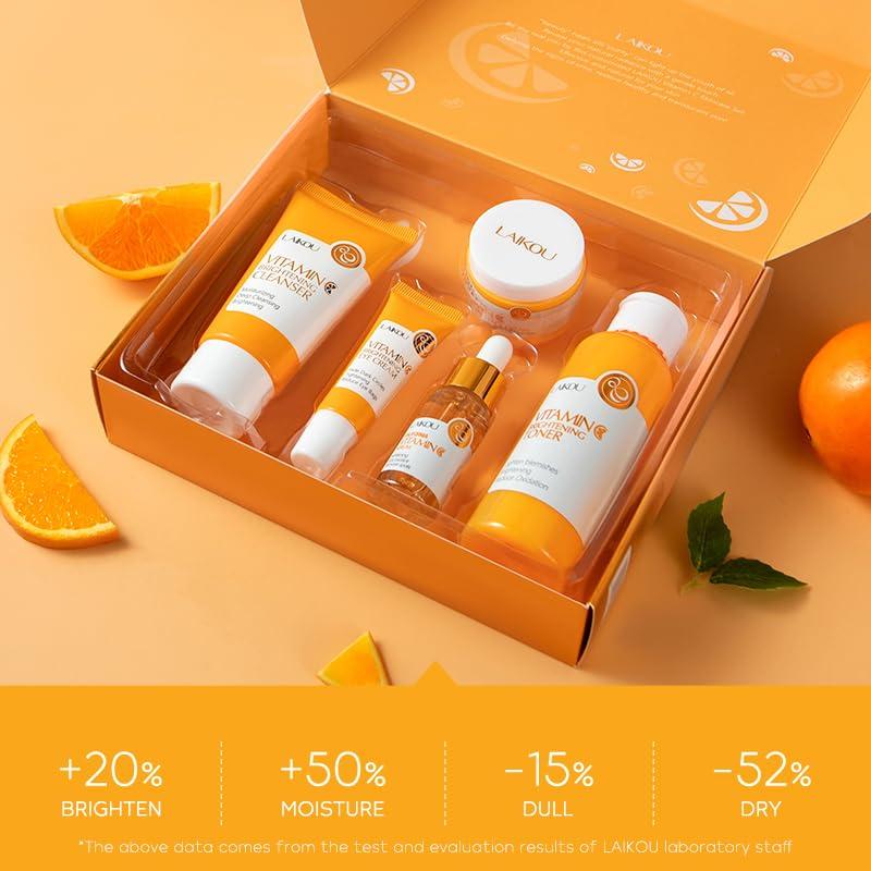 Kit de Cuidado Facial LAIKOU 5 Piezas Vitamina C