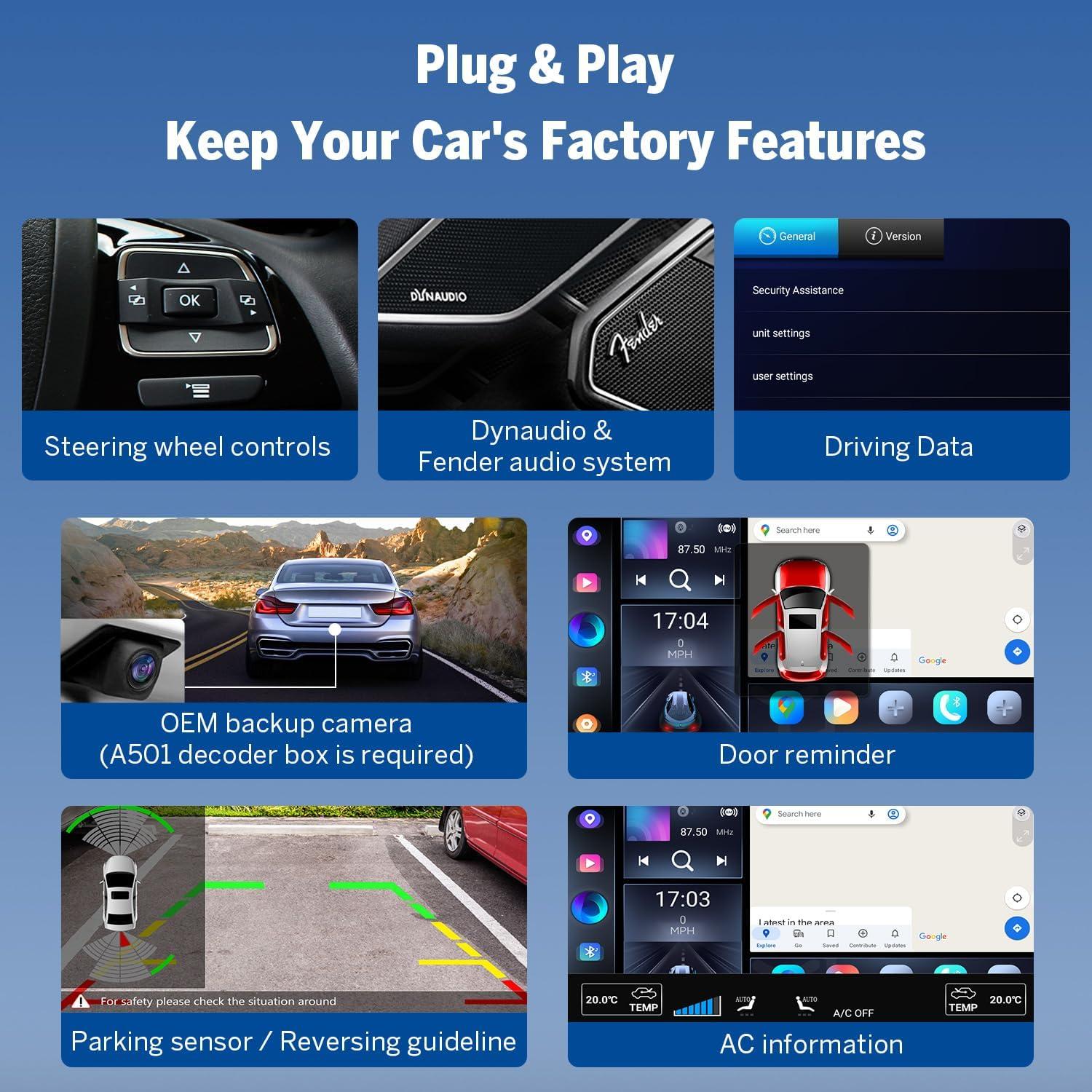 Estéreo de Coche Eonon VWX7 Android 14 9" 3+32GB Bluetooth