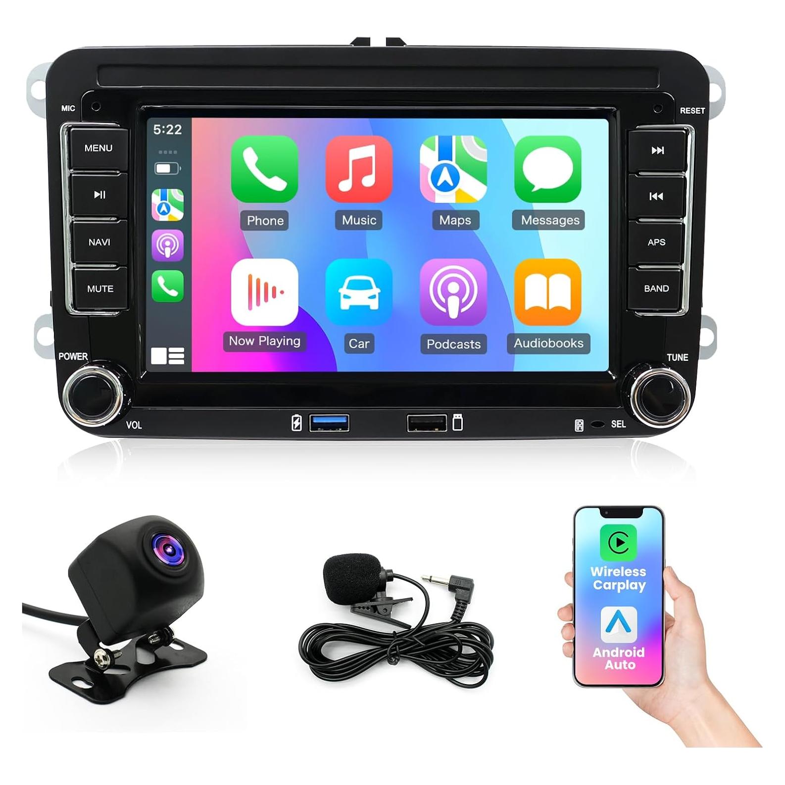 Estéreo de Coche Android 14 YCBB 7" 4GB/64GB CarPlay/Android Auto