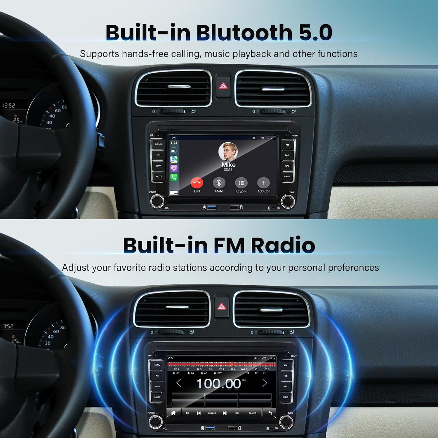 Estéreo de Coche Android 14 YCBB 7" 4GB/64GB CarPlay/Android Auto