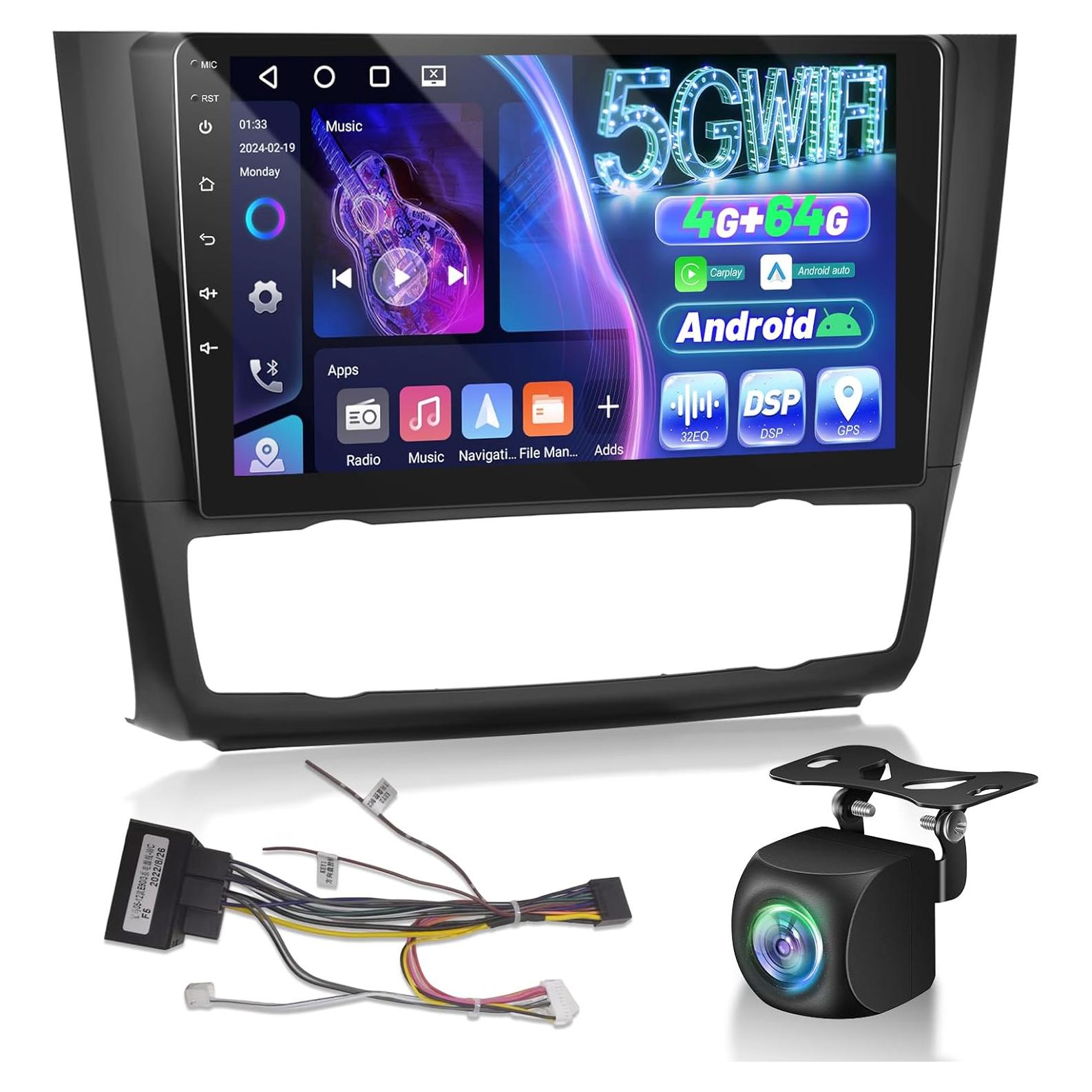 Radio Android 9" EKAT para BMW Serie 1 E87 E81 E82 E88 2008-2012