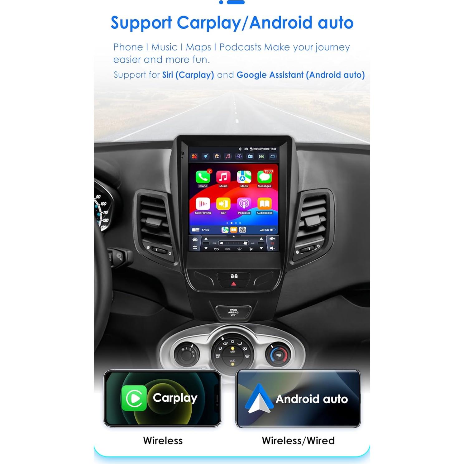 Radio de Coche Android 14 CheDux 9.7" 6GB 64GB Bluetooth GPS