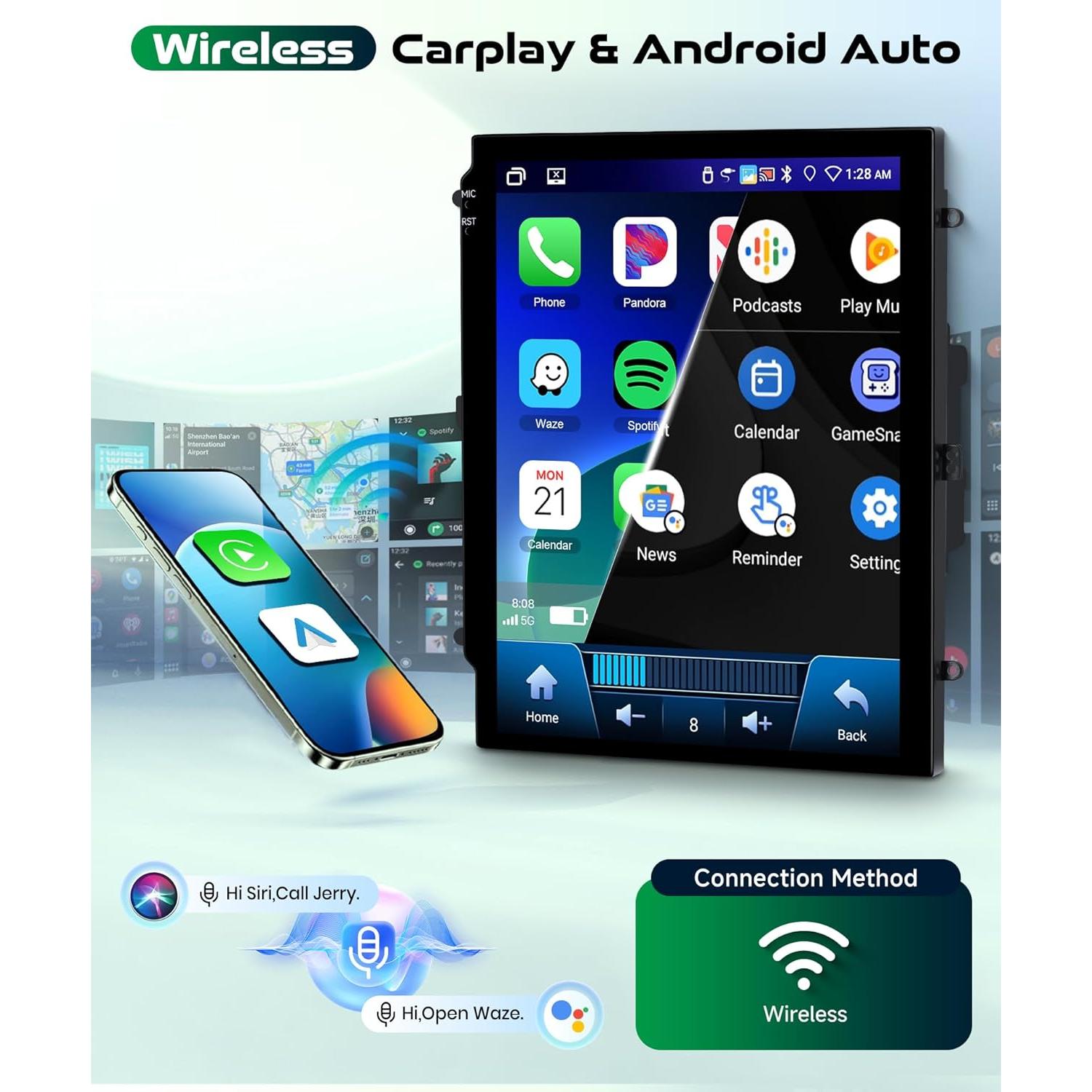 Estéreo de Coche Android 4G 64GB Podofo para Ford Focus 2012-2018