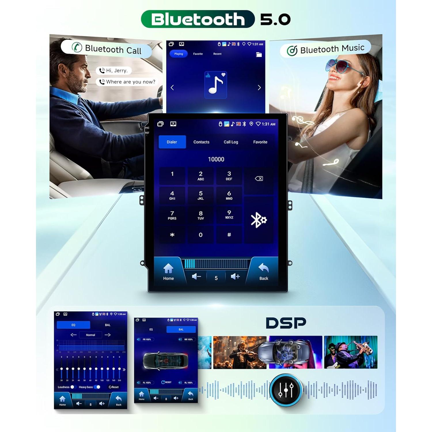 Estéreo de Coche Android 4G 64GB Podofo para Ford Focus 2012-2018