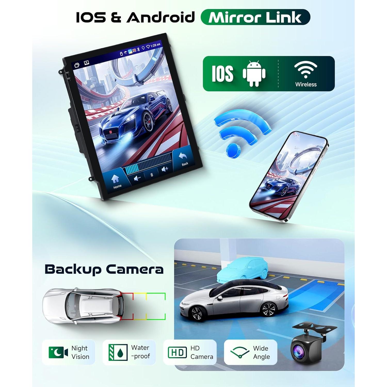 Estéreo de Coche Android 4G 64GB Podofo para Ford Focus 2012-2018
