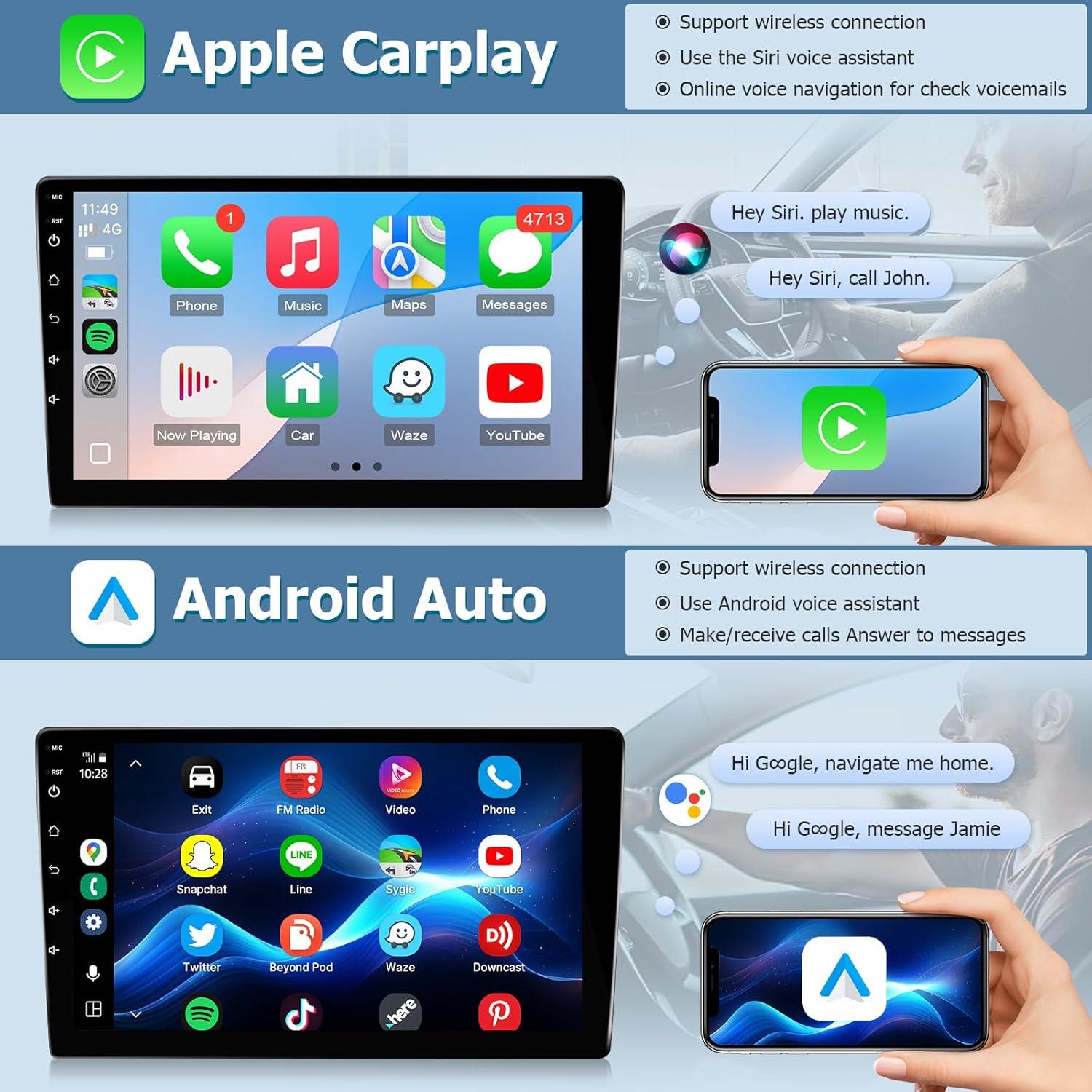 Estéreo de Coche Leadfan para Ford Focus 2012-2018, 9" CarPlay