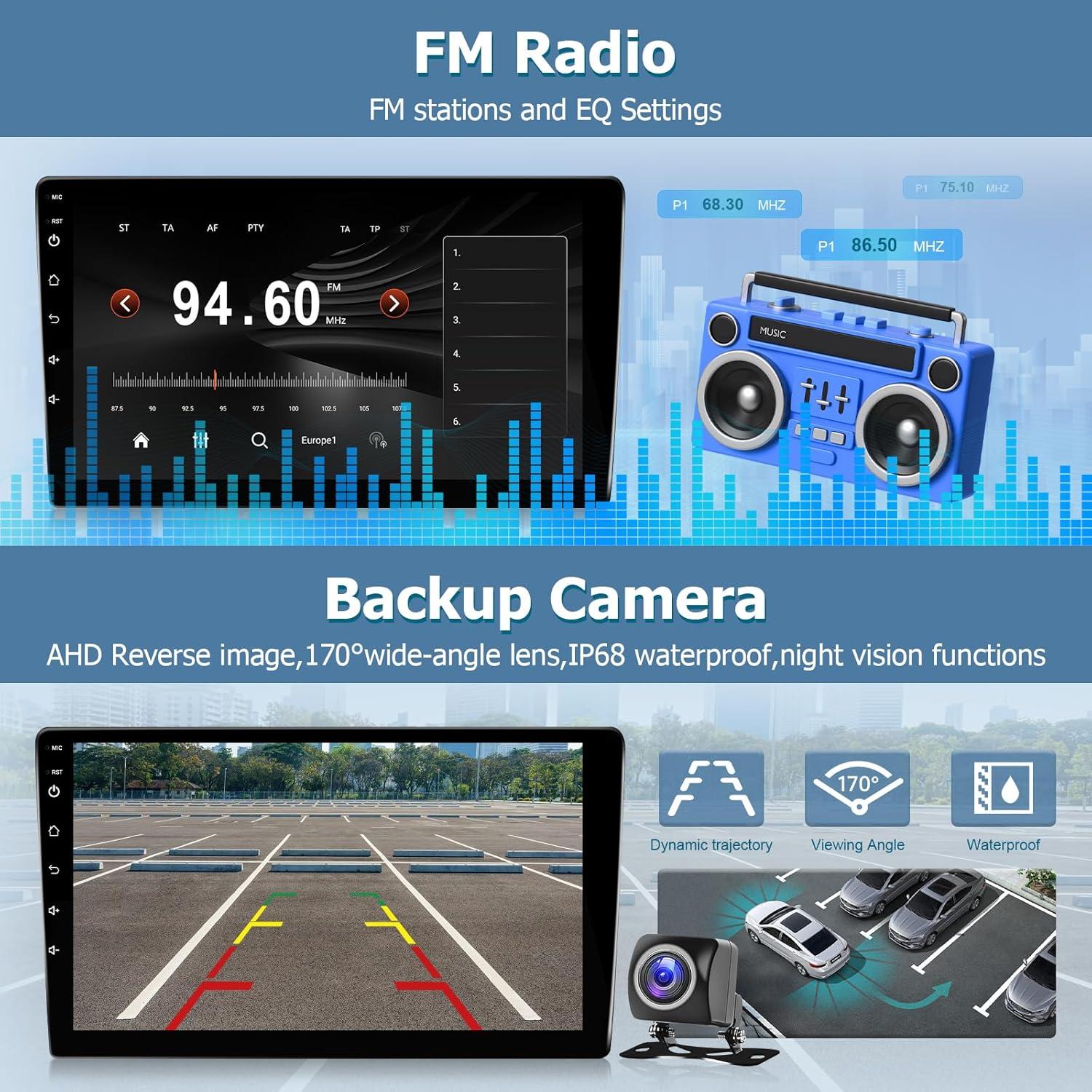 Estéreo de Coche Leadfan para Ford Focus 2012-2018, 9" CarPlay