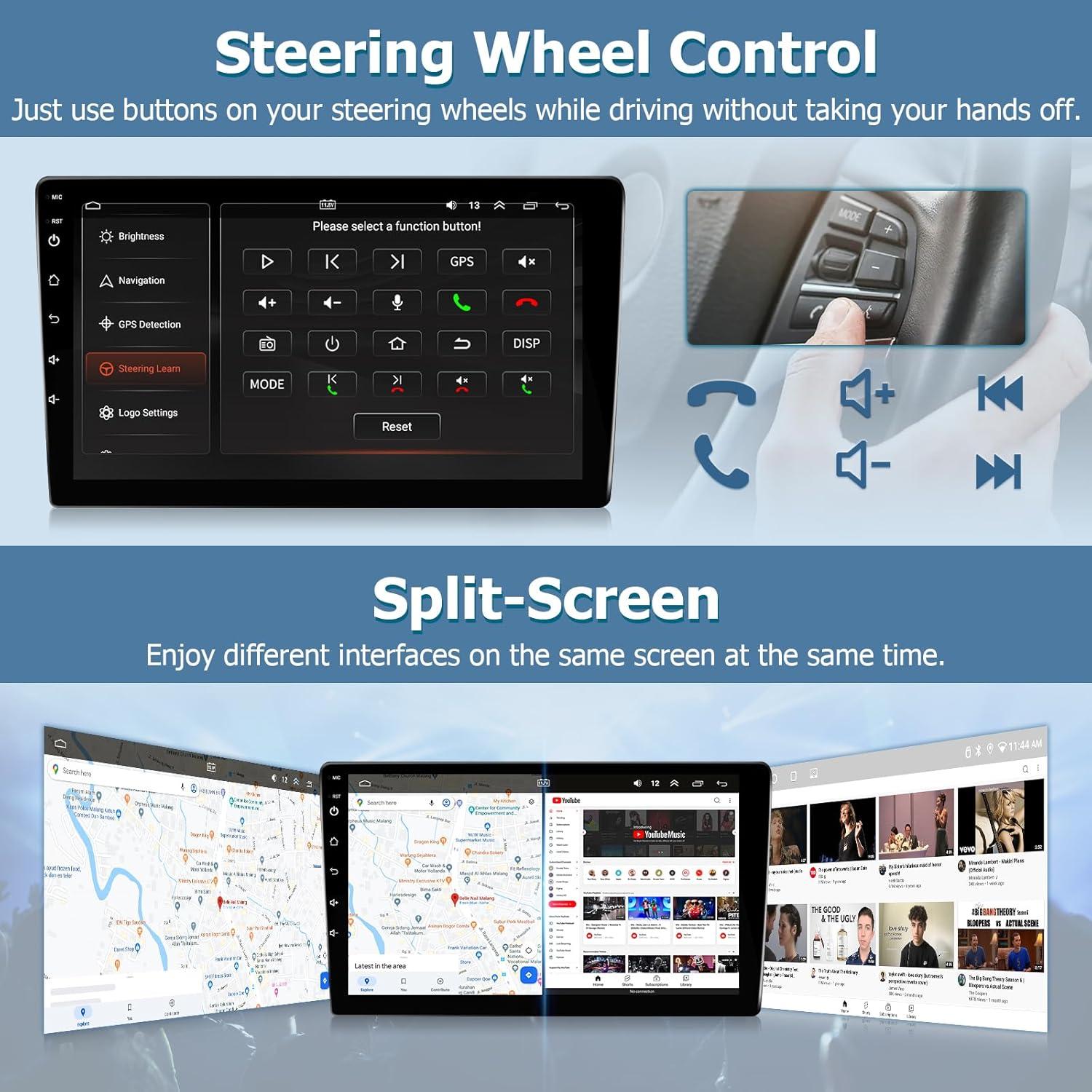 Estéreo de Coche Leadfan para Ford Focus 2012-2018, 9" CarPlay