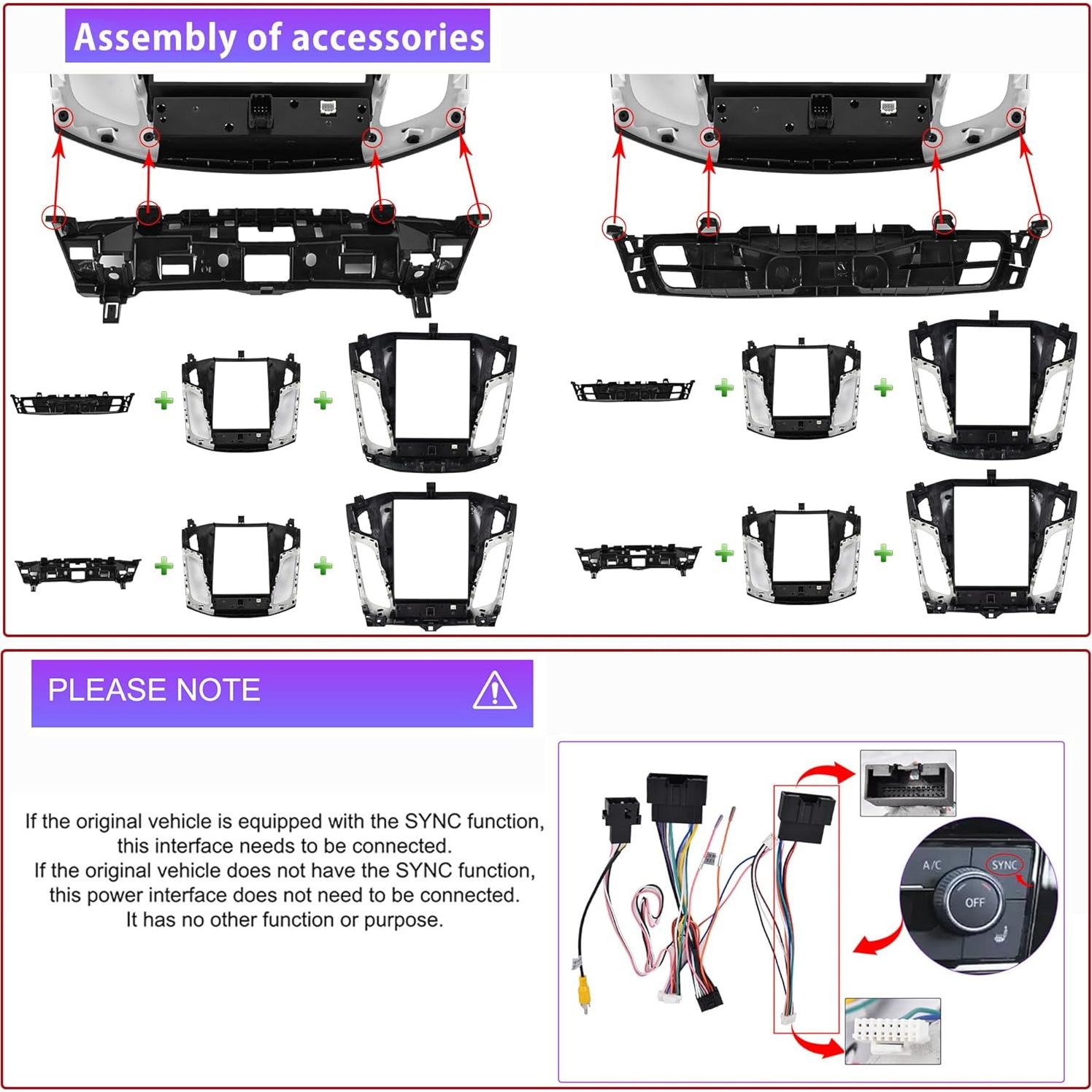 Estéreo de Coche Rimoody 9.7" Android 13 para Ford Focus 2012-2018