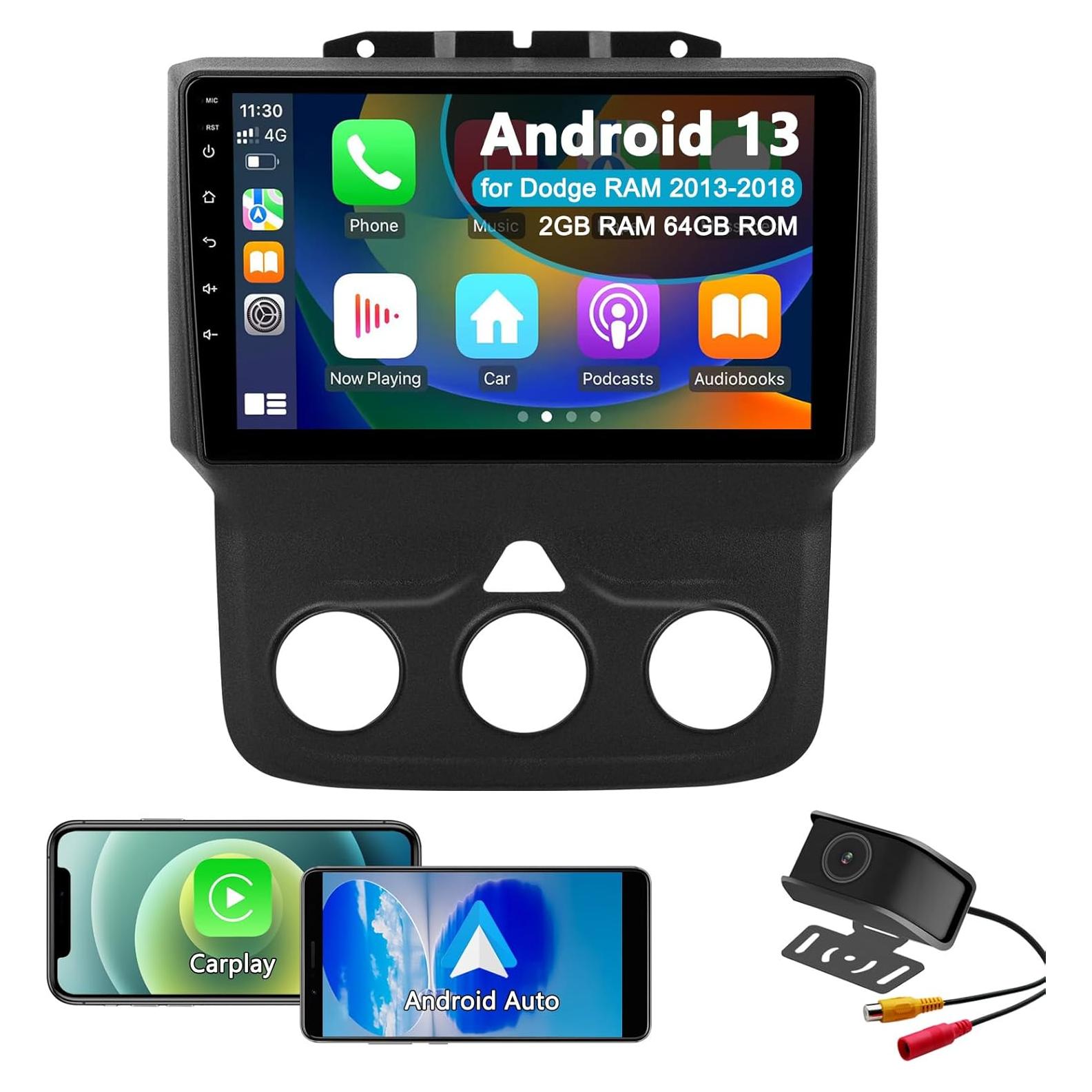 Estéreo de Coche Android 13 UUTouIoI para Dodge RAM 2013-2018