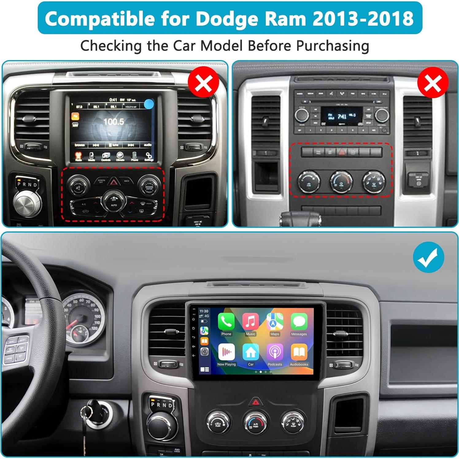 Estéreo de Coche Android 13 UUTouIoI para Dodge RAM 2013-2018