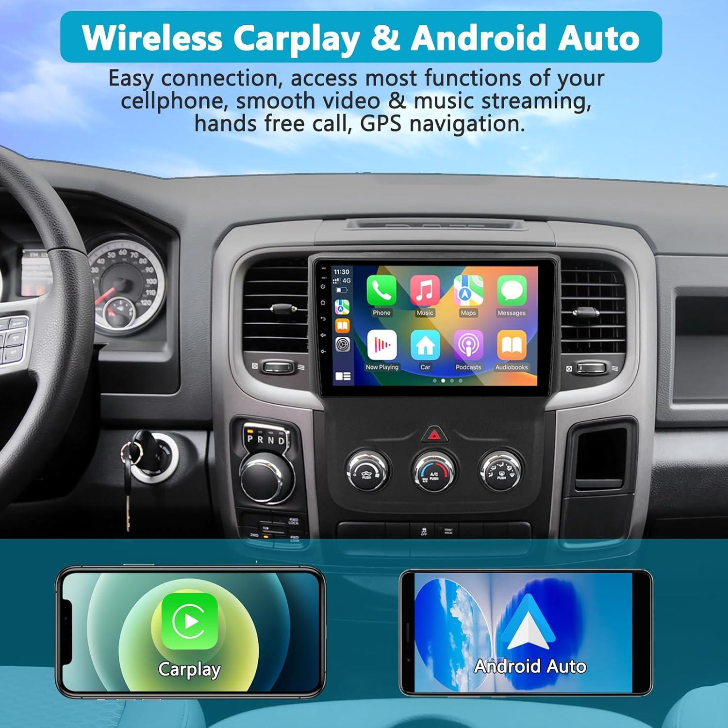 Estéreo de Coche Android 13 UUTouIoI para Dodge RAM 2013-2018