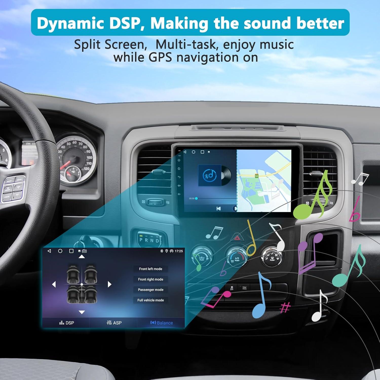 Estéreo de Coche Android 13 UUTouIoI para Dodge RAM 2013-2018