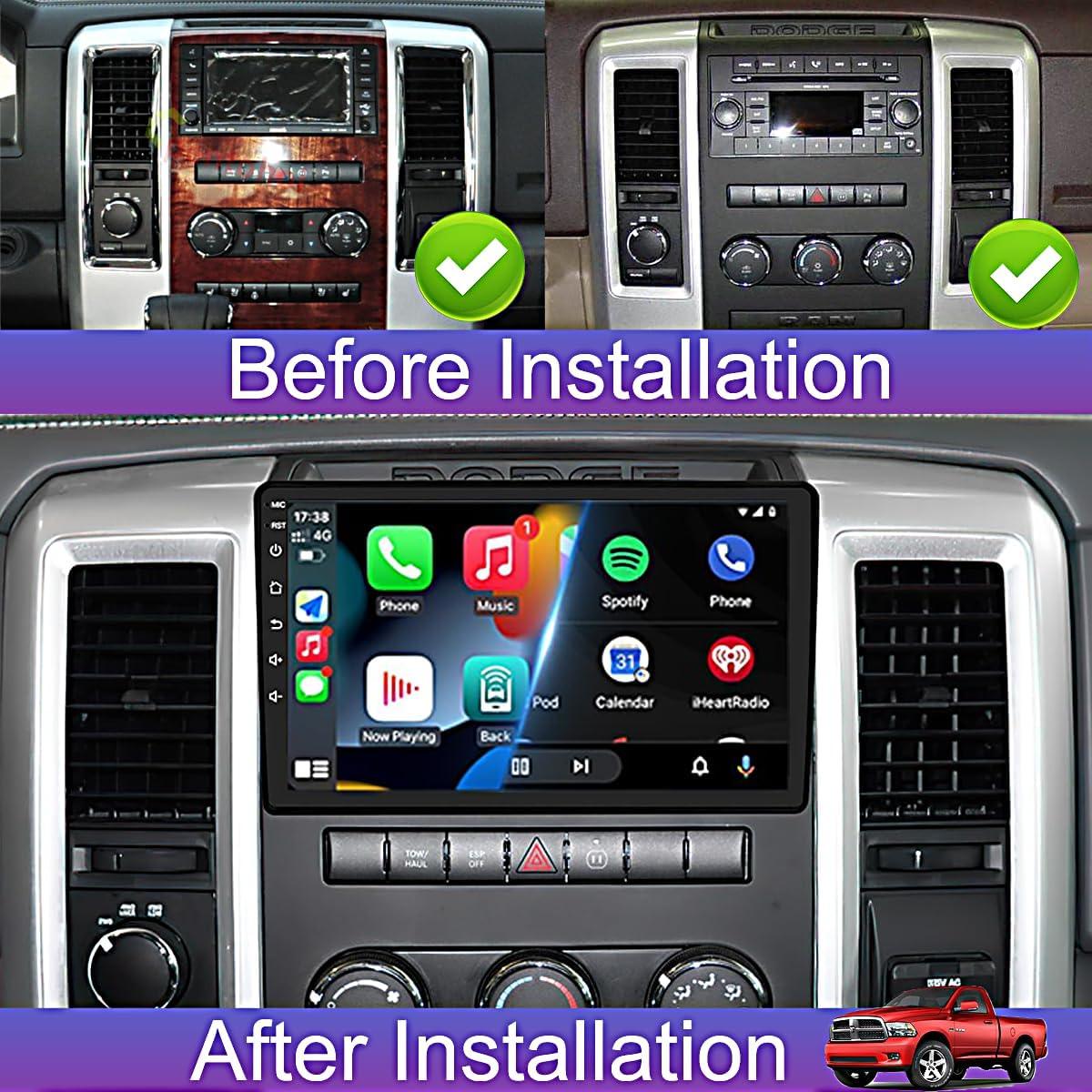 Radio Android 10.1" Liyidaing para Dodge Ram 1500 2500 3500 2009-2012