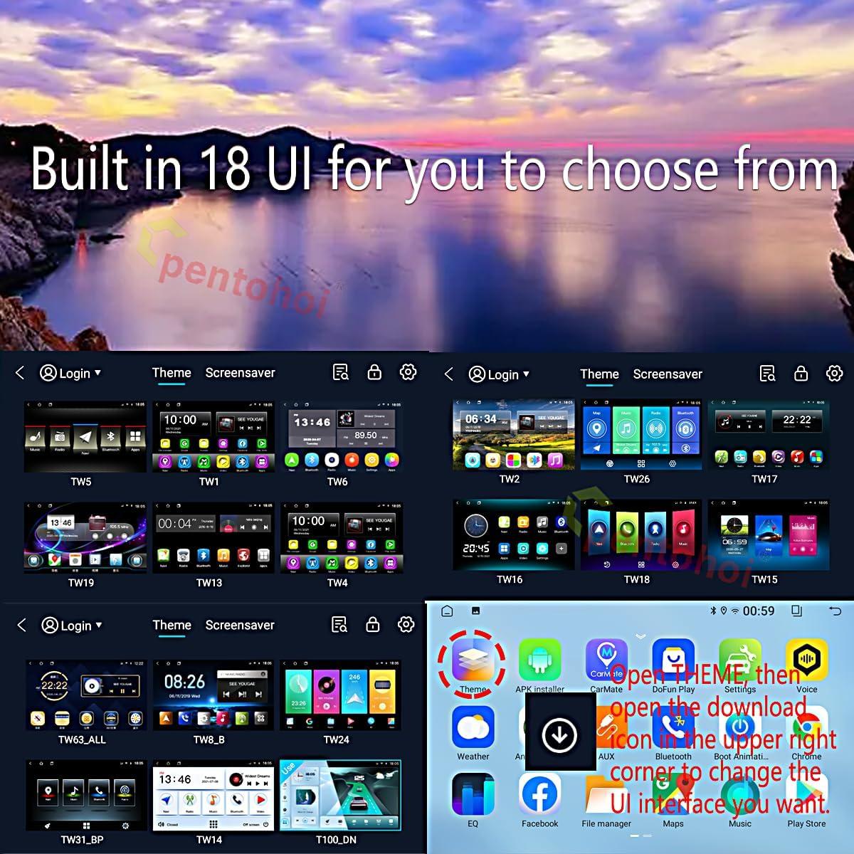 Radio Android 10.1" Liyidaing para Dodge Ram 1500 2500 3500 2009-2012