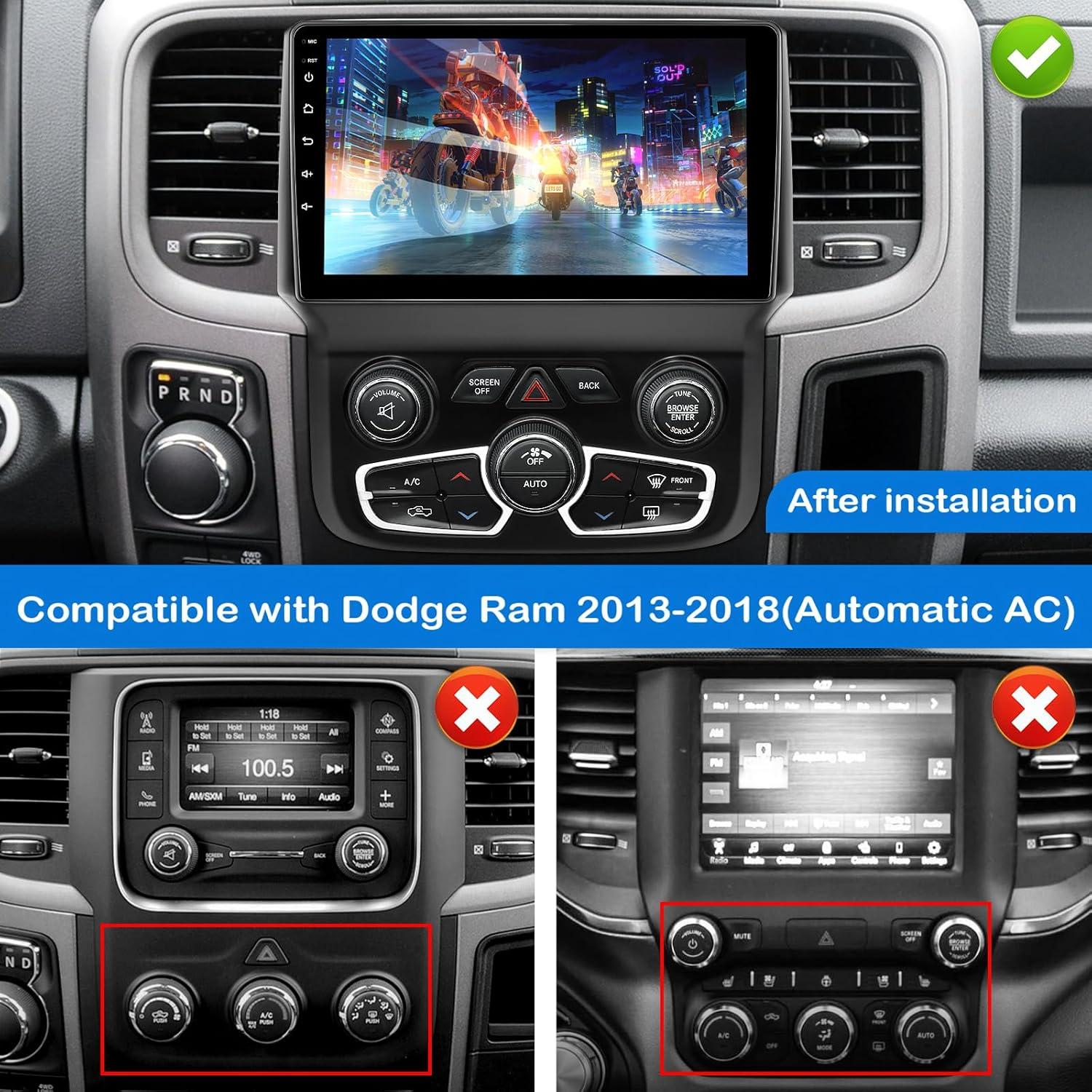Estéreo de Coche KOBANOICA para Dodge RAM 2013-2018 9" GPS