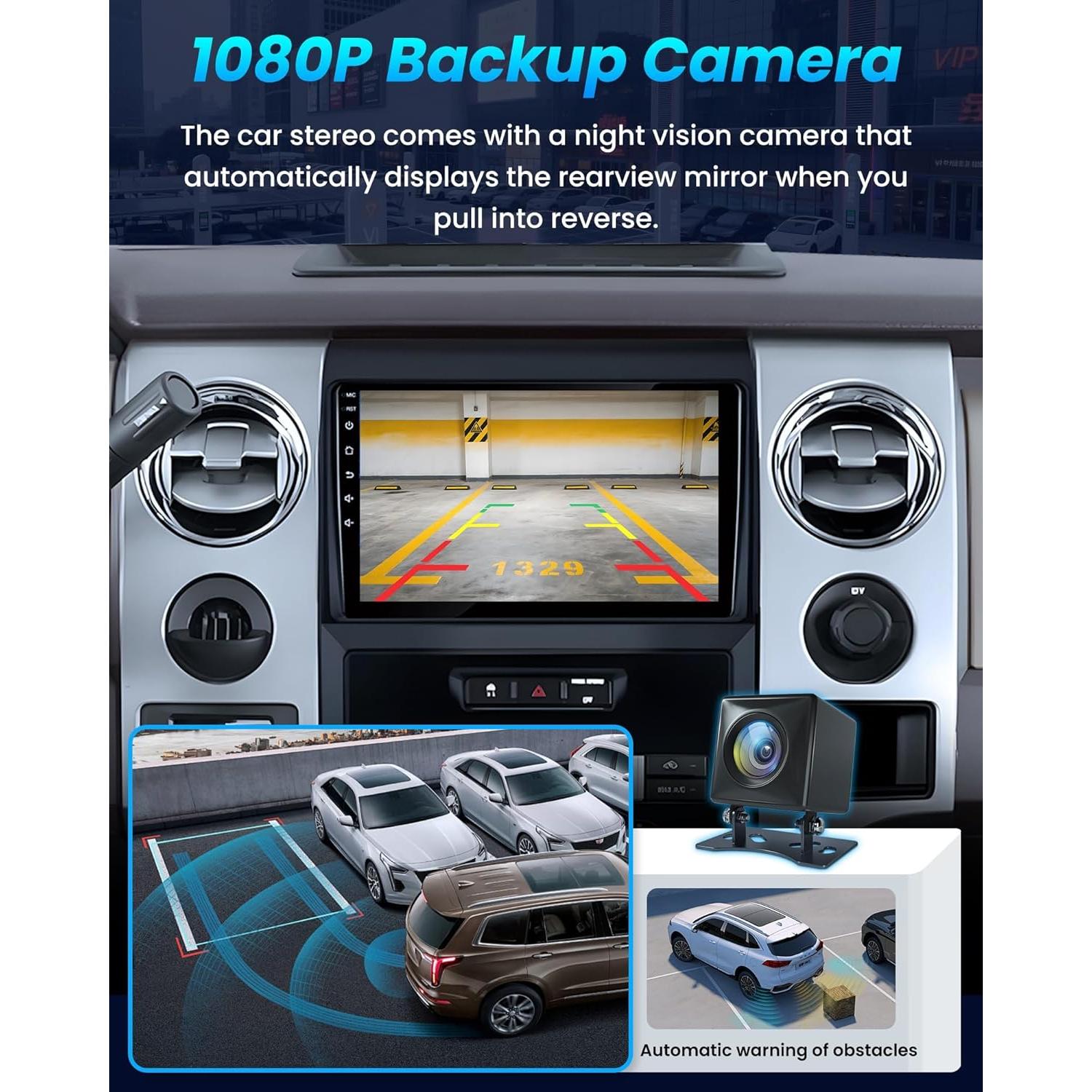 Estéreo de Coche Jufodrca 9" para Ford F150 2009-2014 GPS