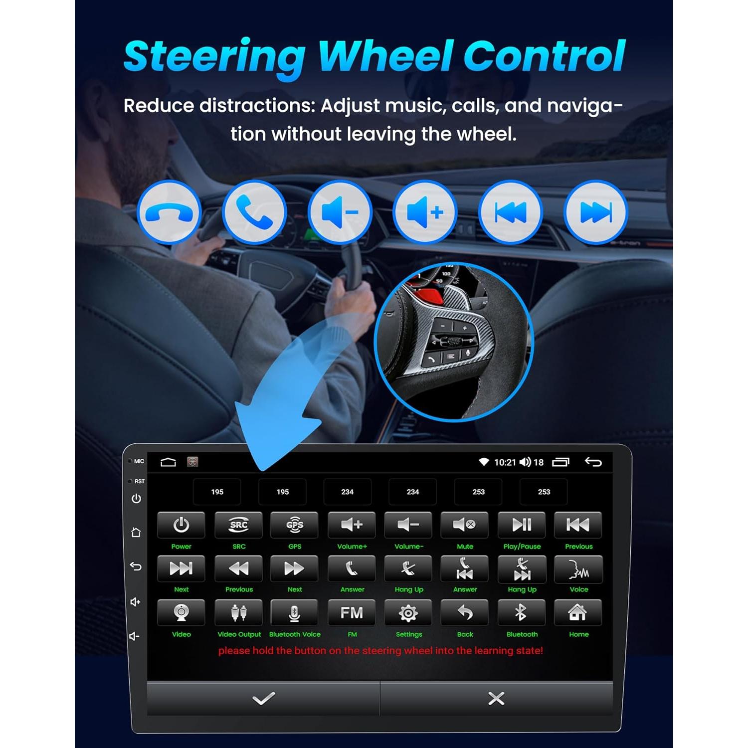 Estéreo de Coche Jufodrca 9" para Ford F150 2009-2014 GPS