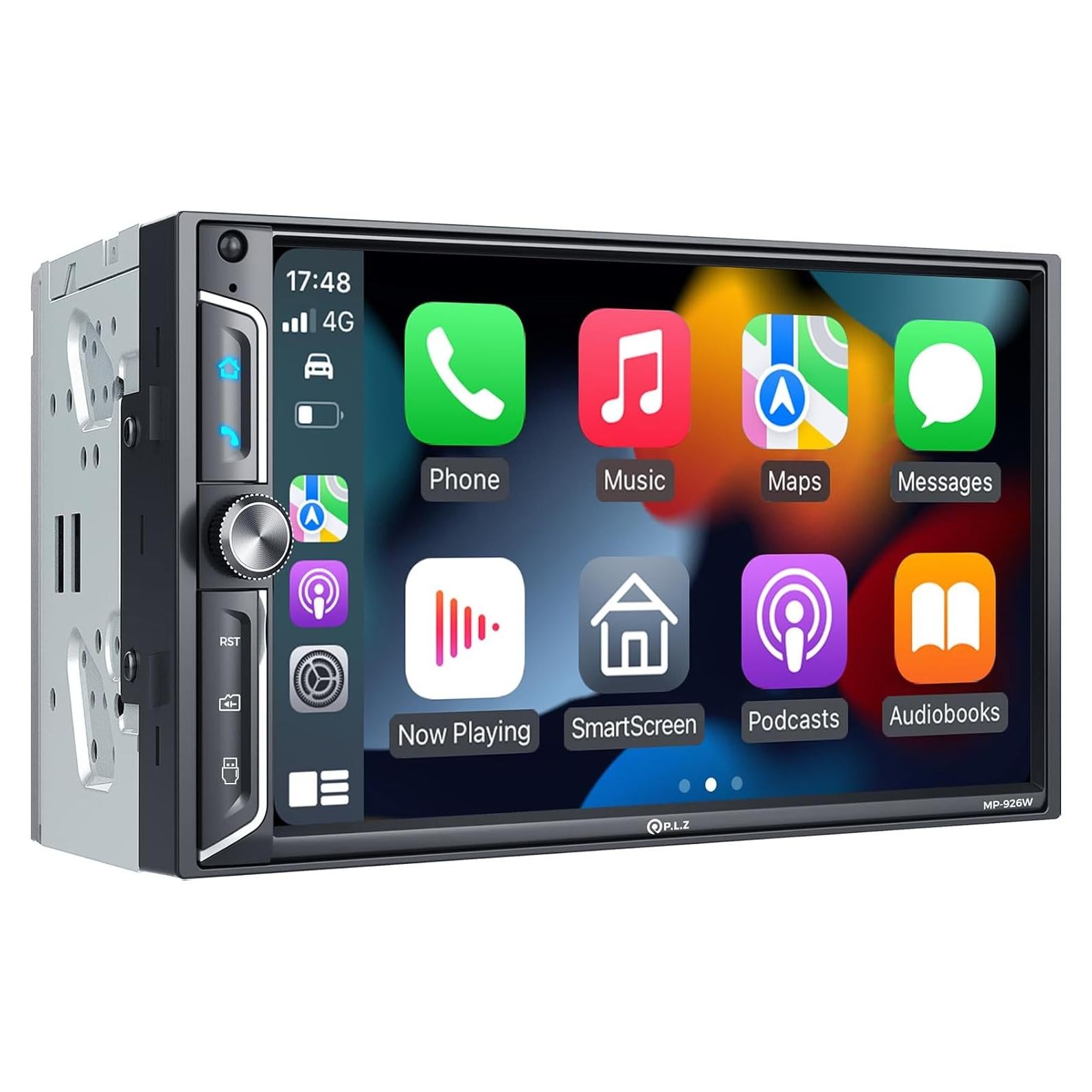 Estéreo de Coche PLZ 7" QLED Doble Din Bluetooth 240W