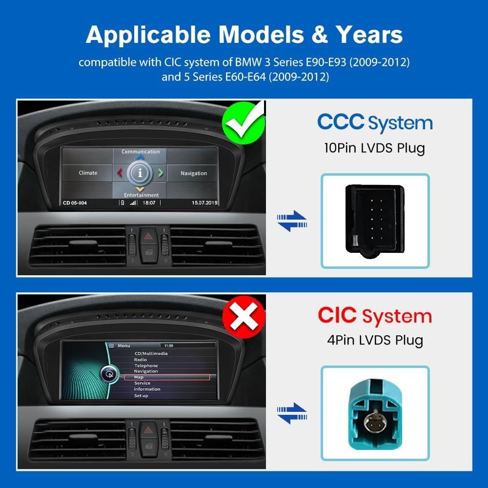 Pantalla de Radio de Coche 8.8" Linux BMW E60 E61 E63 E64 E90 E91 E92