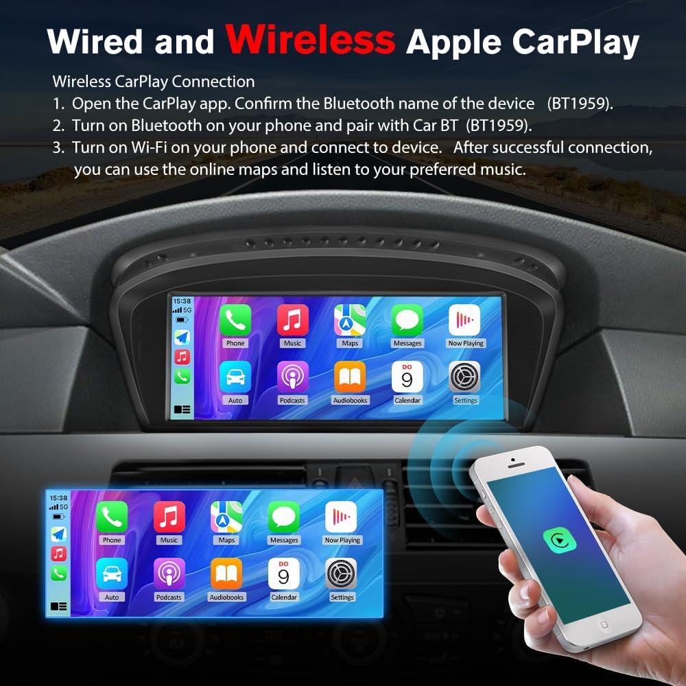 Pantalla de Radio de Coche 8.8" Linux BMW E60 E61 E63 E64 E90 E91 E92