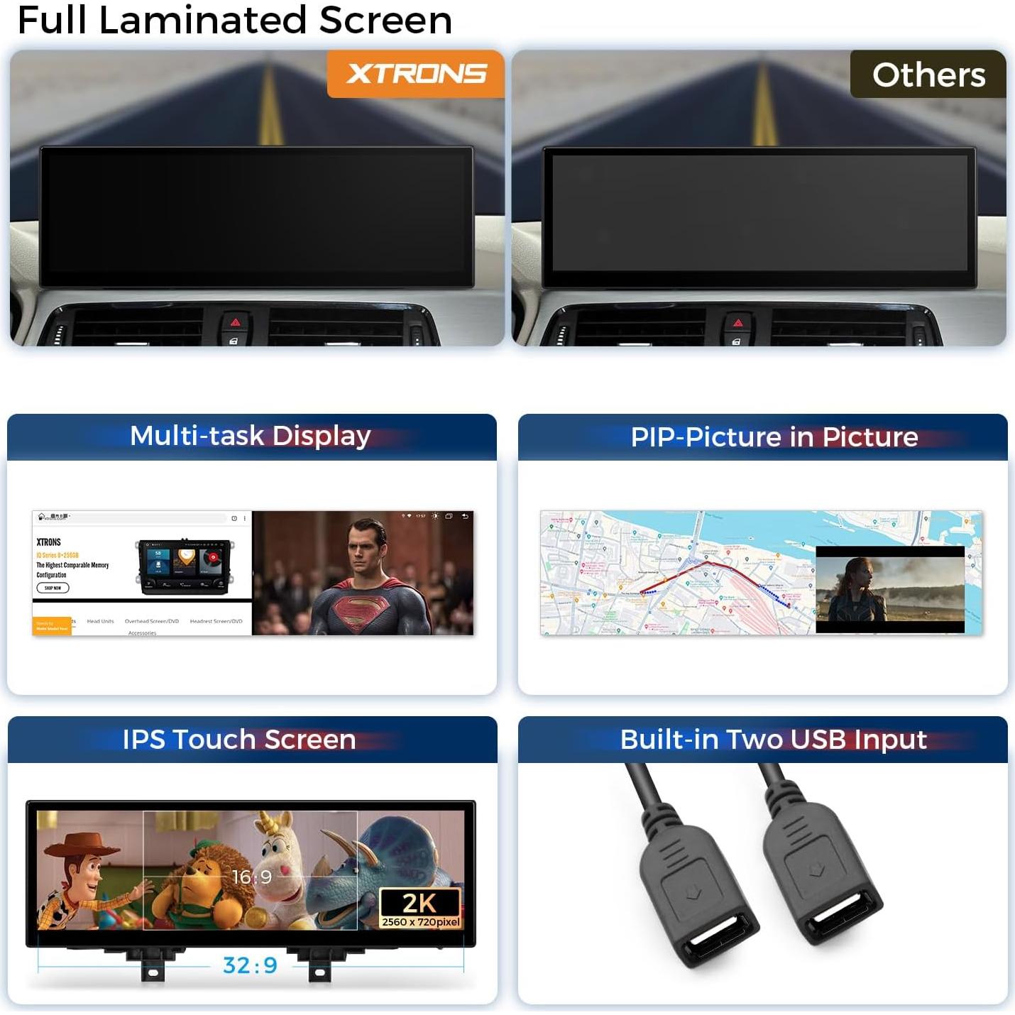 Estéreo de Coche XTRONS Android 14.9" para BMW F30-F36 4G GPS