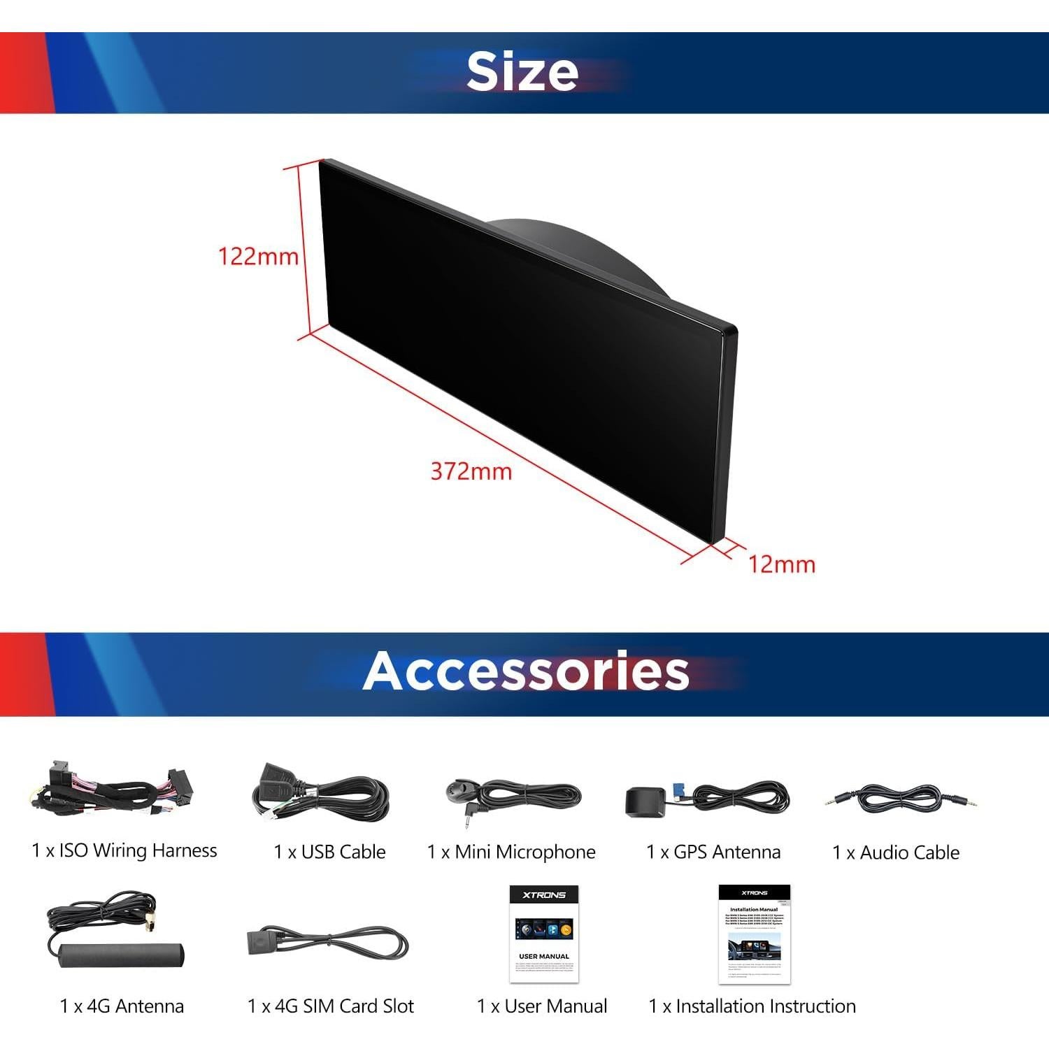 Estéreo de Coche XTRONS Android 14.9" para BMW F30-F36 4G GPS